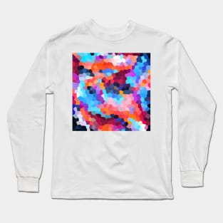 Vibrant Geometric Spiral Long Sleeve T-Shirt